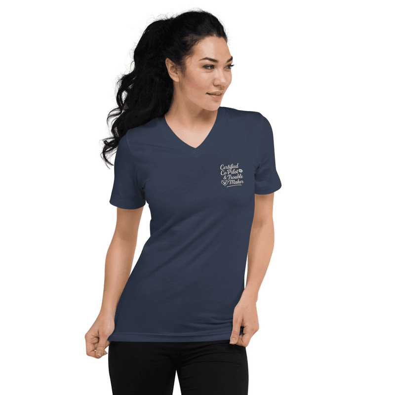 Co-Pilot V-Neck Tee | Bella + Canvas 3005